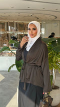 Satin cardigan